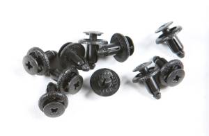 PLASTIC PUSH RIVET FENDER CLIPS 10/PK