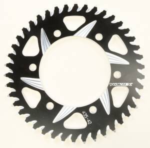 REAR CAT5 SPROCKET ALUMINUM 42T-520 BLK KAW/SUZ/YAM