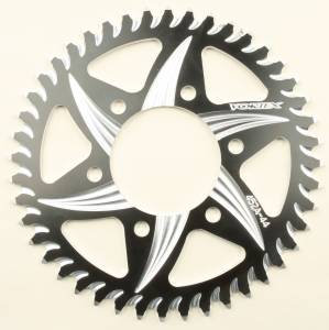 REAR CAT5 SPROCKET ALUMINUM 44T-520 BLK KAW