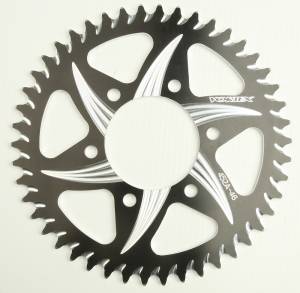 REAR CAT5 SPROCKET ALUMINUM 46T-520 BLK KAW