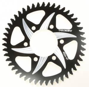 REAR CAT5 SPROCKET ALUMINUM 47T-520 BLK KAW