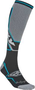 MOTO SOCK THIN BLACK/BLUE L-X