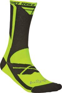 FACTORY RIDER SOCKS HI-VIZ YELLOW L-X