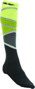 FLY MX SOCKS THICK LIME GREEN/BLACK LG