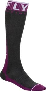 FLY MX PRO SOCKS THICK MAROON/DARK GREY LG/XL