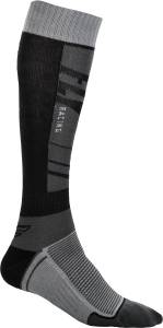 FLY MX SOCKS THIN DARK GREY/BLACK LG/XL