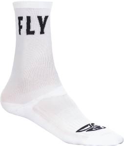 FLY CREW SOCKS WHITE SM/MD