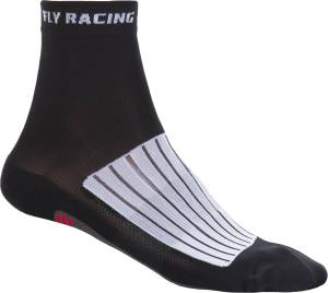 FLY ACTION SOCKS BLACK/WHITE/RED LG/XL