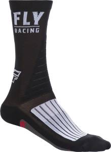 FLY FACTORY RIDER SOCKS BLACK/WHITE/RED LG/XL