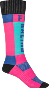 MX SOCKS THICK PINK/BLUE LG/XL