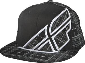 PLAID F-WING HAT BLACK S/M