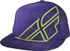 PLAID F-WING HAT PURPLE S/M