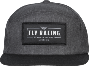 FLY MOTTO HAT CHARCOAL HEATHER