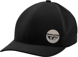 FLY DELTA HAT BLACK/LIGHT GREY SM/MD