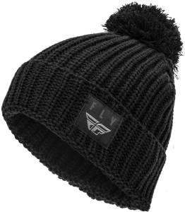 FLY POM BEANIE BLACK