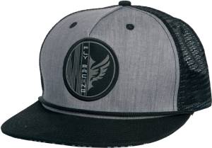 HAY BALE TRUCKER HAT GUNMETAL/BLACK