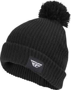 FLY POM BEANIE BLACK BLACK