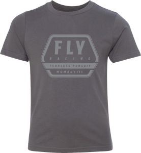 YOUTH FLY TRACK TEE GREY YL