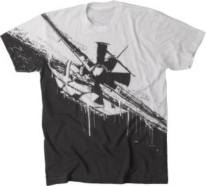 DOGFIGHT TEE BLACK/WHITE 2X