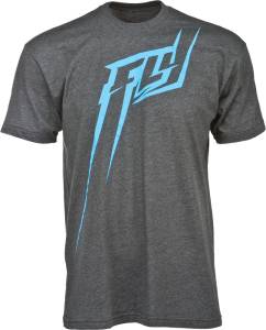 F-L-Y-GHT TEE GREY/TEAL 2X