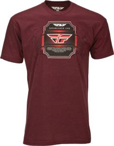 ESTABLISHED TEE CRANBERRY/HEATHER 2X