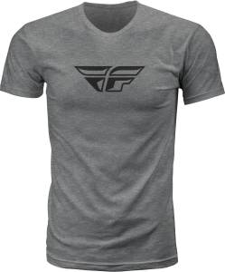 FLY F-WING TEE DARK GREY HEATHER 2X