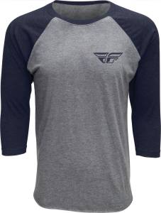 FLY ART 3/4 SLEEVE TEE NAVY 2X