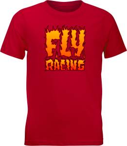 YOUTH FLY FIRE TEE RED YL