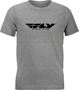 YOUTH FLY CORPORATE TEE DARK GREY HEATHER YL