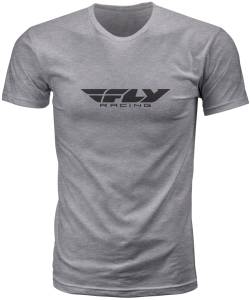 FLY CORPORATE TEE DARK GREY HEATHER 2X