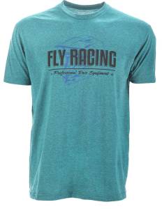 FLY ERA TEE CYAN/BLACK/HEATHER MD