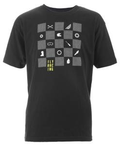 FLY CHECKERS TEE BLACK YL BLACK YL