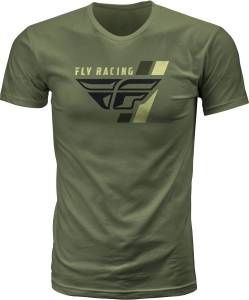 FLY RETRO STRIPE TEE MILITARY LG