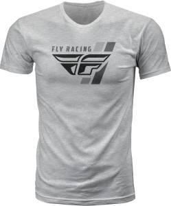 FLY RETRO STRIPE TEE HEATHER GREY 2X