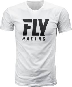 FLY LOGO TEE WHITE 2X WHITE 2X