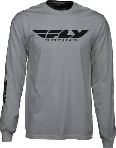 FLY CORPORATE L/S TEE GREY 2X