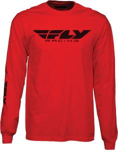 FLY CORPORATE L/S TEE RED 2X