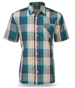 DAPPER BUTTON UP SHIRT GREEN/BLUE L