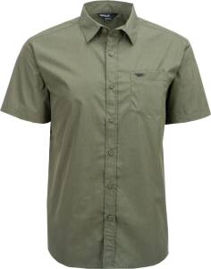 BUTTON UP S/S SHIRT OLIVE DRAB 2X