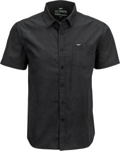 FLY BUTTON UP SHIRT BLACK 2X