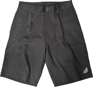 PIN-STRIPE SHORTS BLACK SZ 28