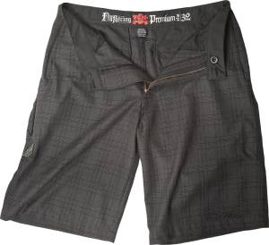 MULLIGAN II SHORTS BLACK PLAID SZ 26