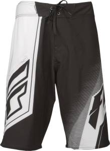 VICTORY BOARD SHORTS BLACK/WHITE SZ 28