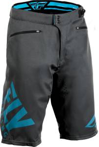 FLY RADIUM SHORTS CHARCOAL GREY/BLUE SZ 28