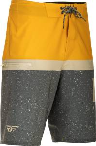 FLY BOARDSHORTS MUSTARD/GREY SZ 28