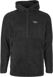 FLY HALF ZIP PULLOVER HOODIE BLACK 2X