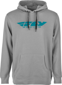 FLY CORPORATE PULLOVER HOODIE GREY/BLUE 2X