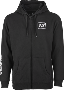 FLY LITE ZIP UP HOODIE BLACK/WHITE 2X