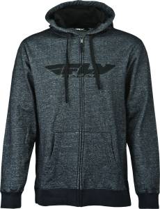 CORPORATE ZIP UP HOODIE BLACK DENIM 2X