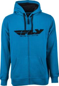 FLY CORPORATE ZIP UP HOODIE BLUE/BLACK 2X